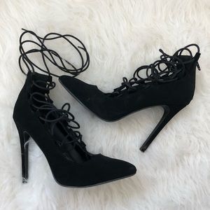 Lace up Back Heels